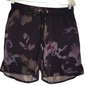 YoungLa 1006 Men's Miami Sunset Shorts Shadowbloom Floral Print Medium NWT